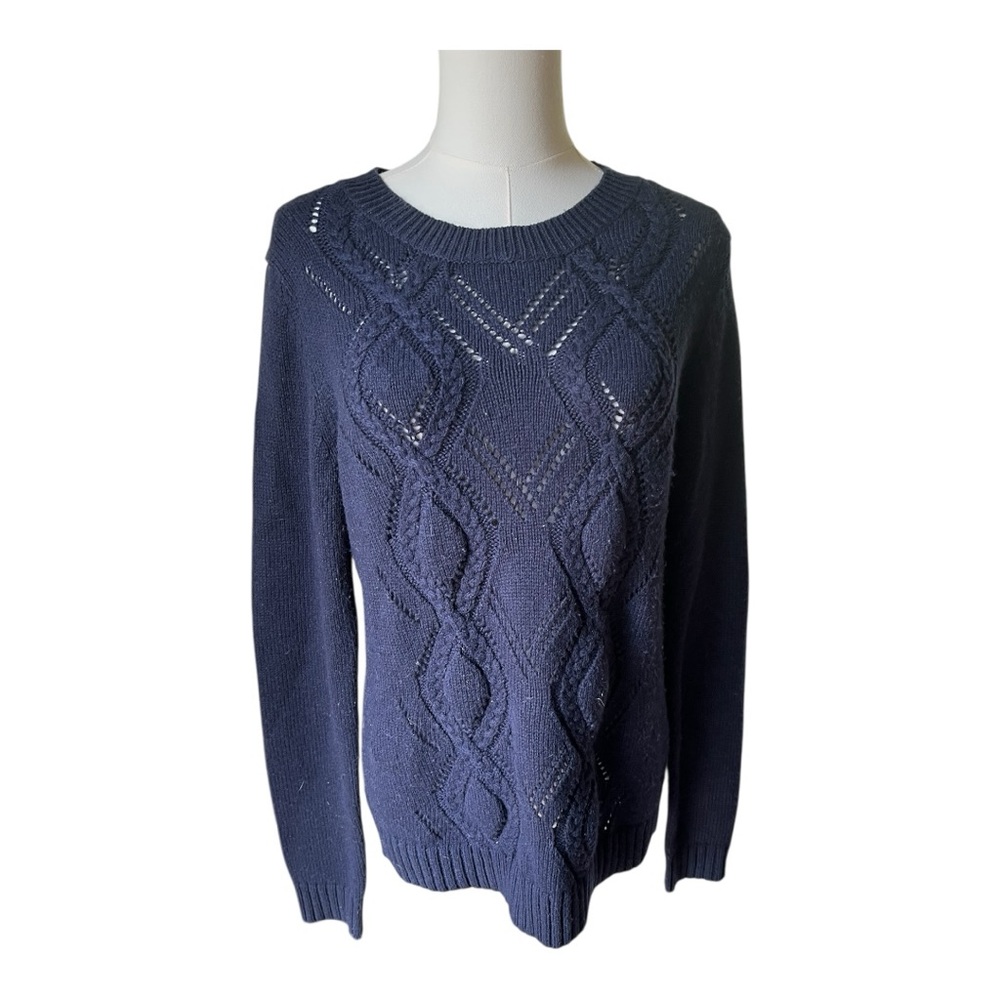 Gap Women’s‎ Navy Blue Cable Knit Sweater Size Medium